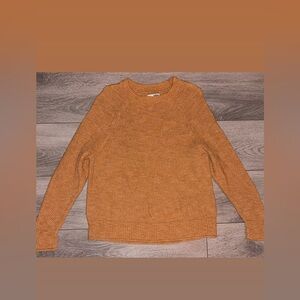 Sonoma Women’s Size Small Long Sleeved Sweater Textured EUC Orange/Brown